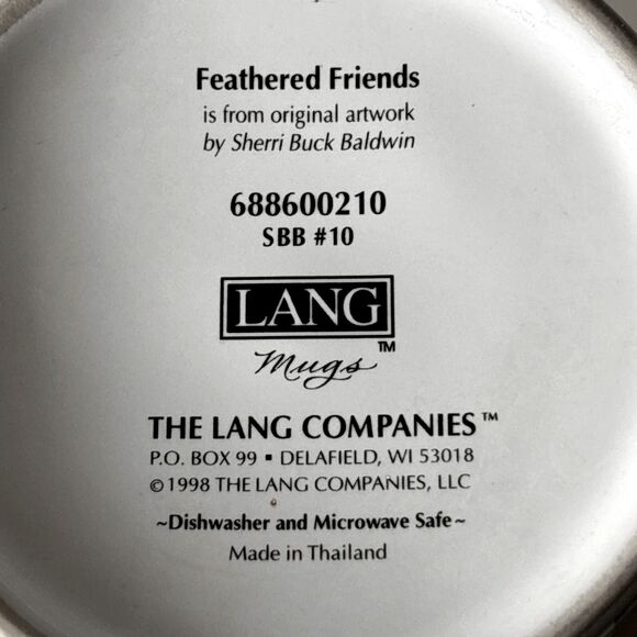 Lang Mugs FEATHERED FRIENDS Sherri Buck Baldwin Artwork 688600210 SBB #10 Coffee - Picture 8 of 8